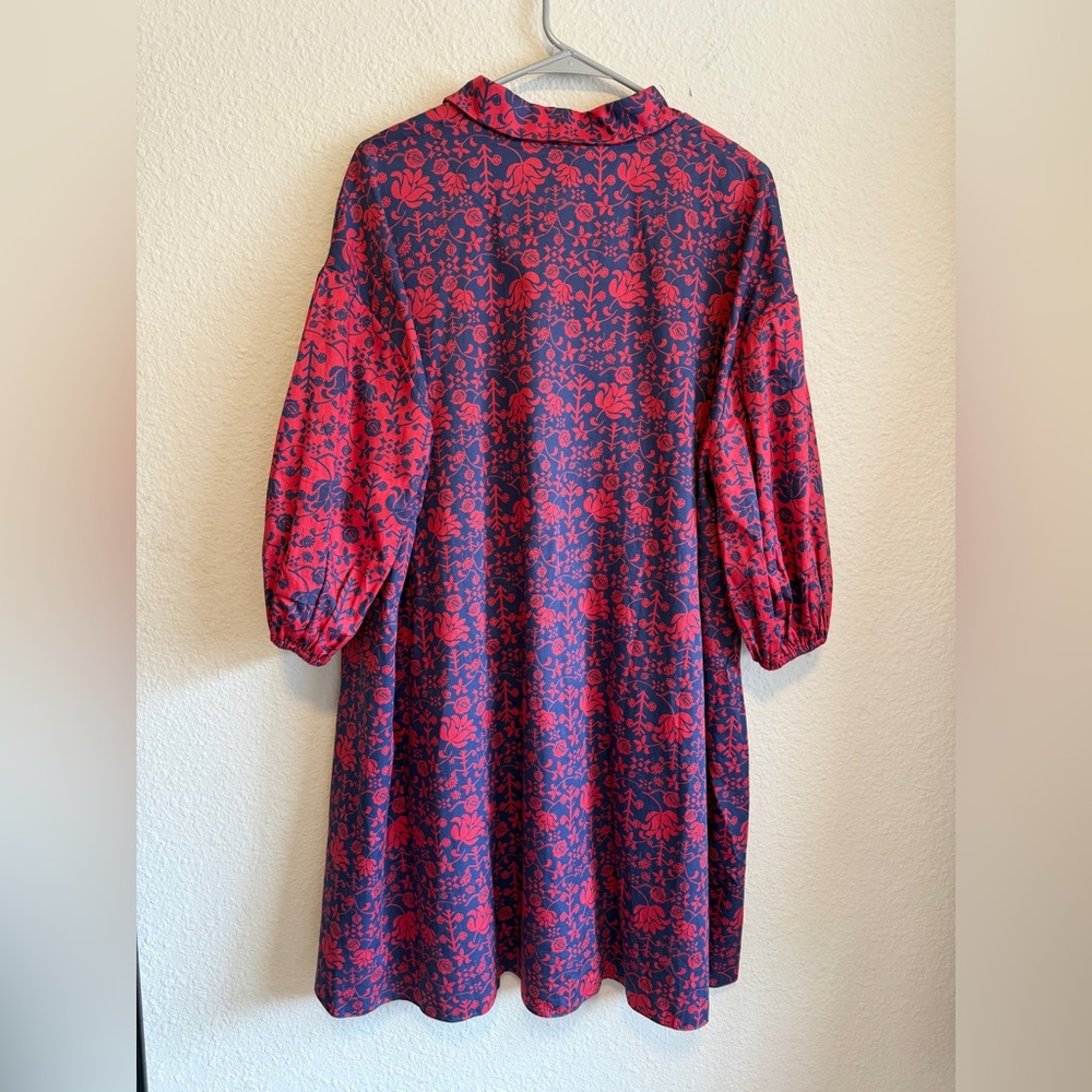 Sachin + Babi for Anthropologie Asymmetrical Red & Blue Dress - Size L (NWT) - Picture 7 of 10